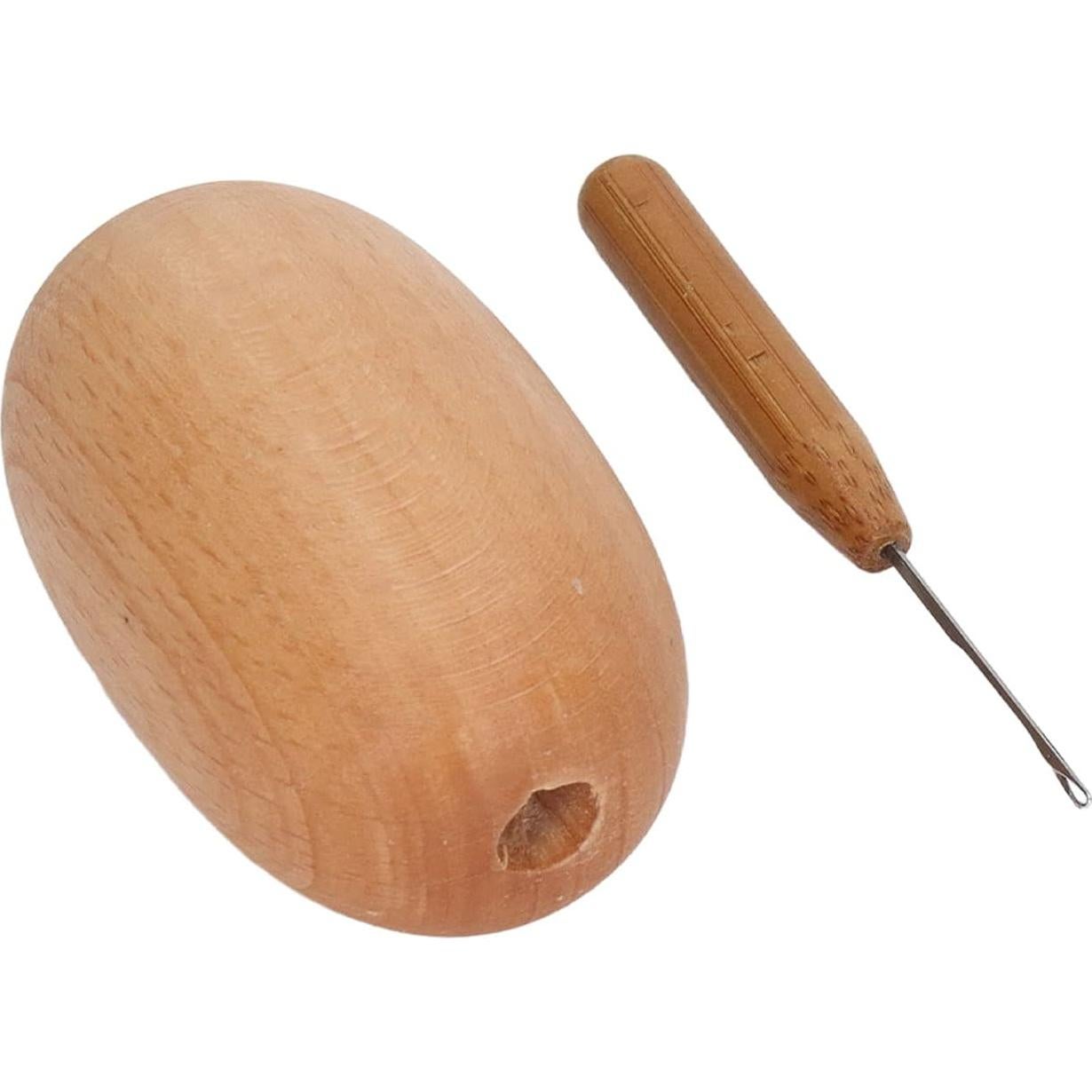 Huevo de Darnado de Madera Dioche para Costura y Manualidades