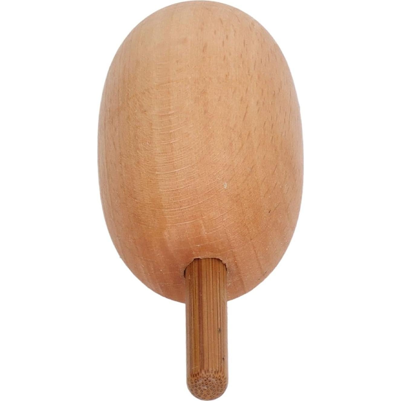 Huevo de Remendar de Madera Aramox con Aguja - 6x3.7 cm