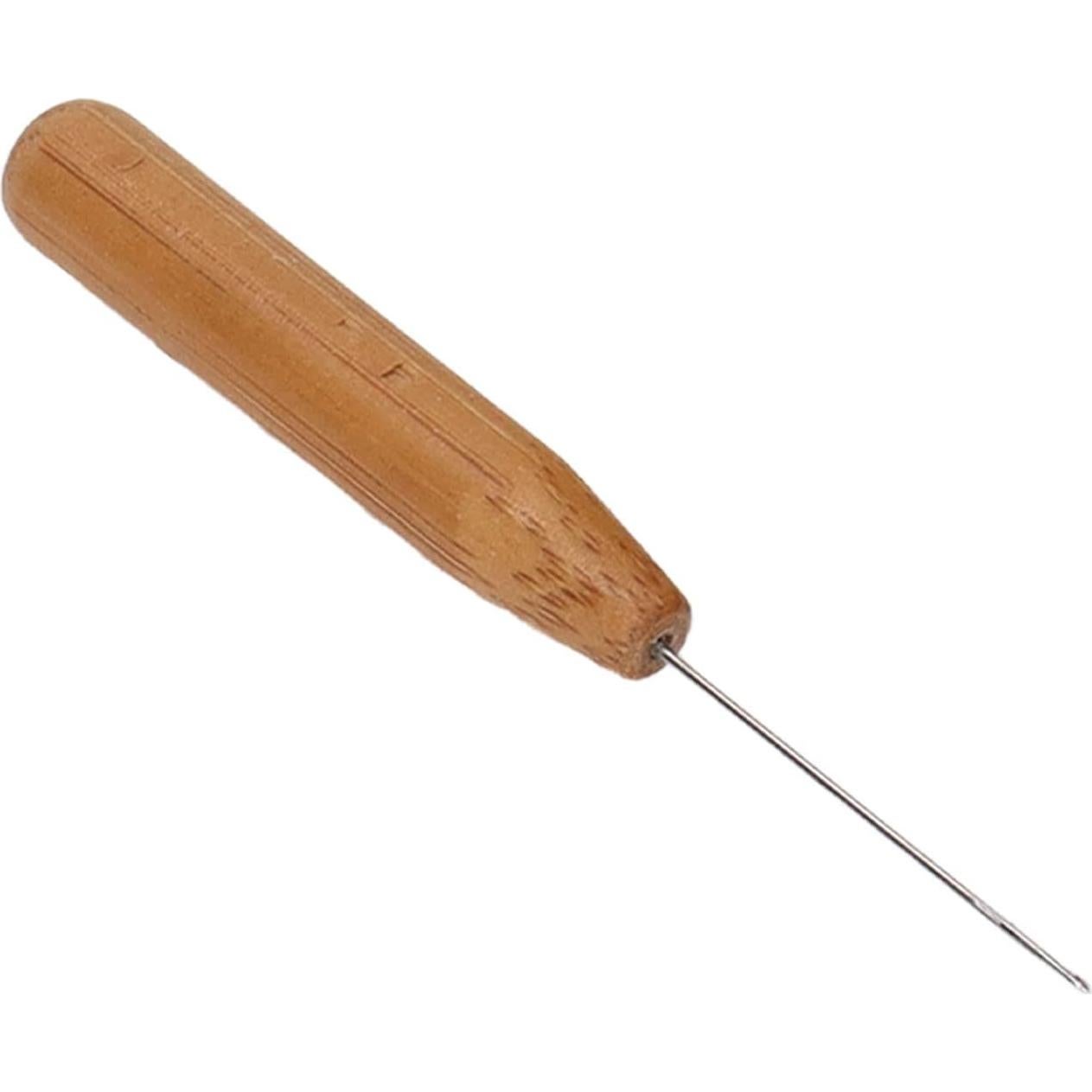 Huevo de Remendar de Madera Aramox con Aguja - 6x3.7 cm