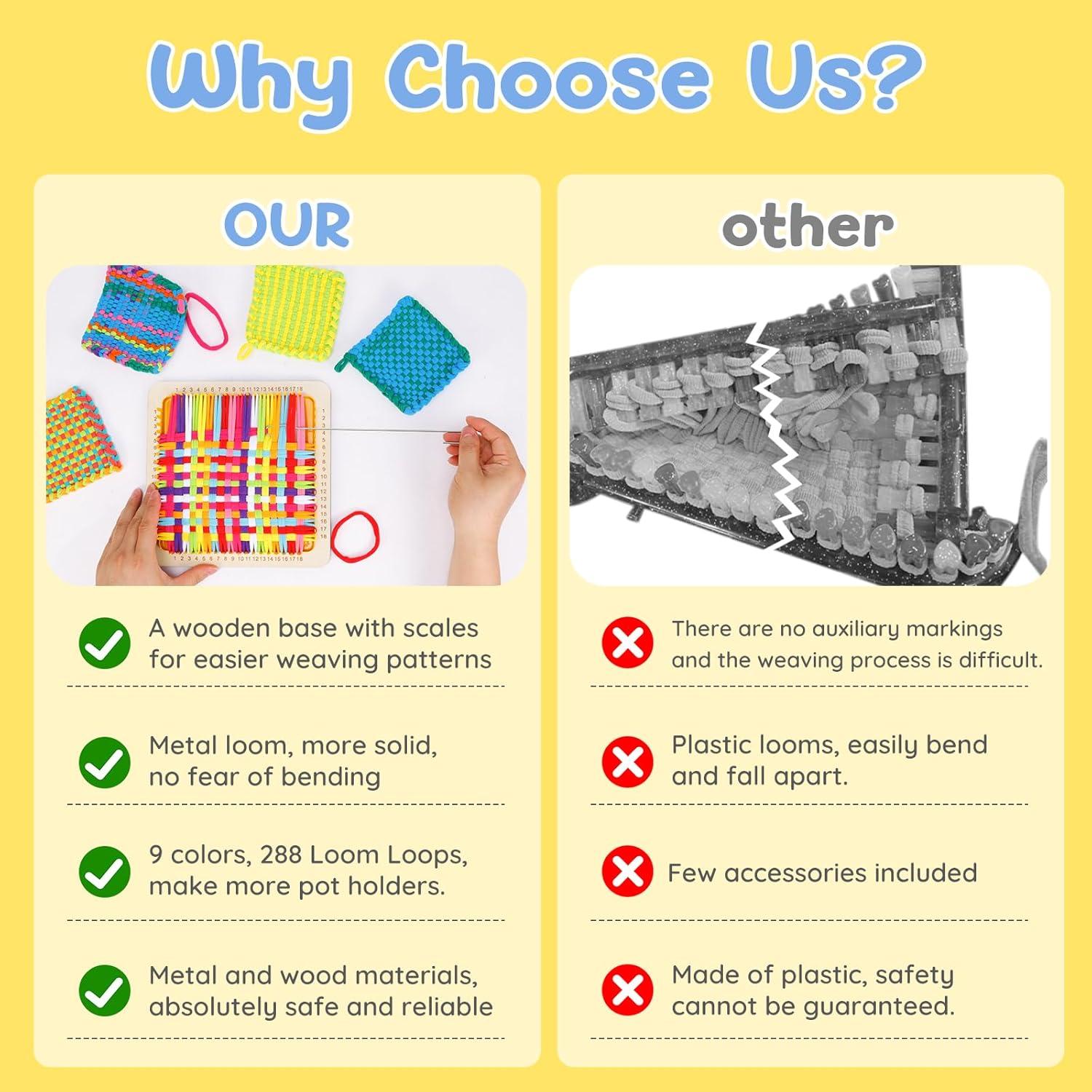 Kit de Telar de Metal DREMTOY 17.78 cm para Manualidades DIY