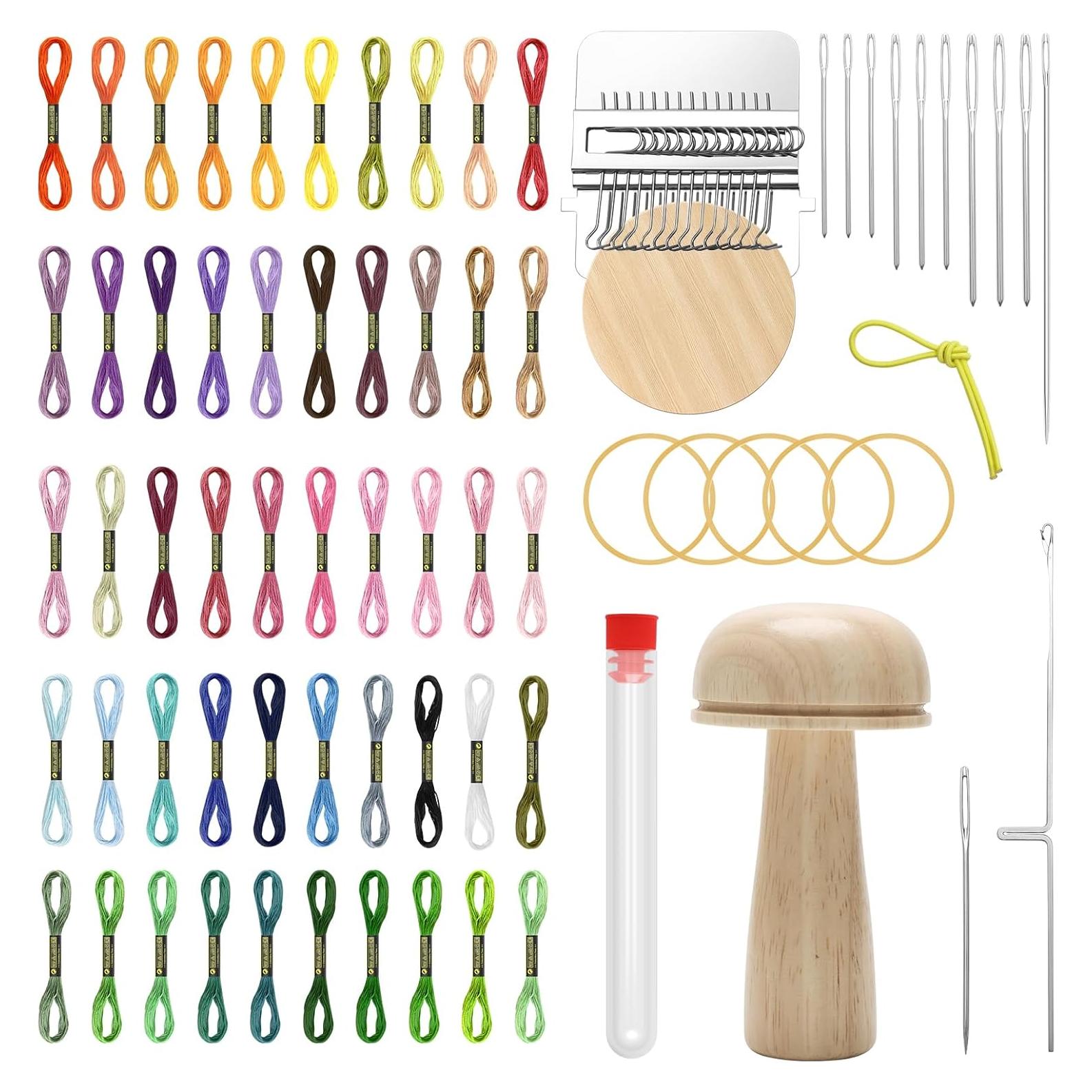 Set de Darners Windspeed para Calcetines - 14 Ganchos, 9 Agujas, 50 Hilos