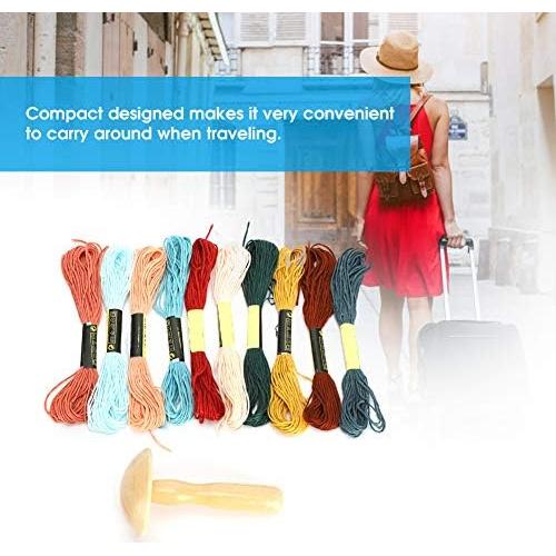 Kit de Costura de Champiñón TOPINCN - 10 Hilos de Remendar