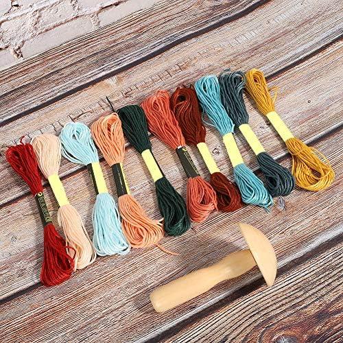 Kit de Costura de Champiñón TOPINCN - 10 Hilos de Remendar