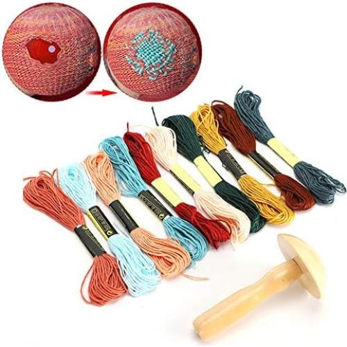 Kit de Costura de Champiñón TOPINCN - 10 Hilos de Remendar