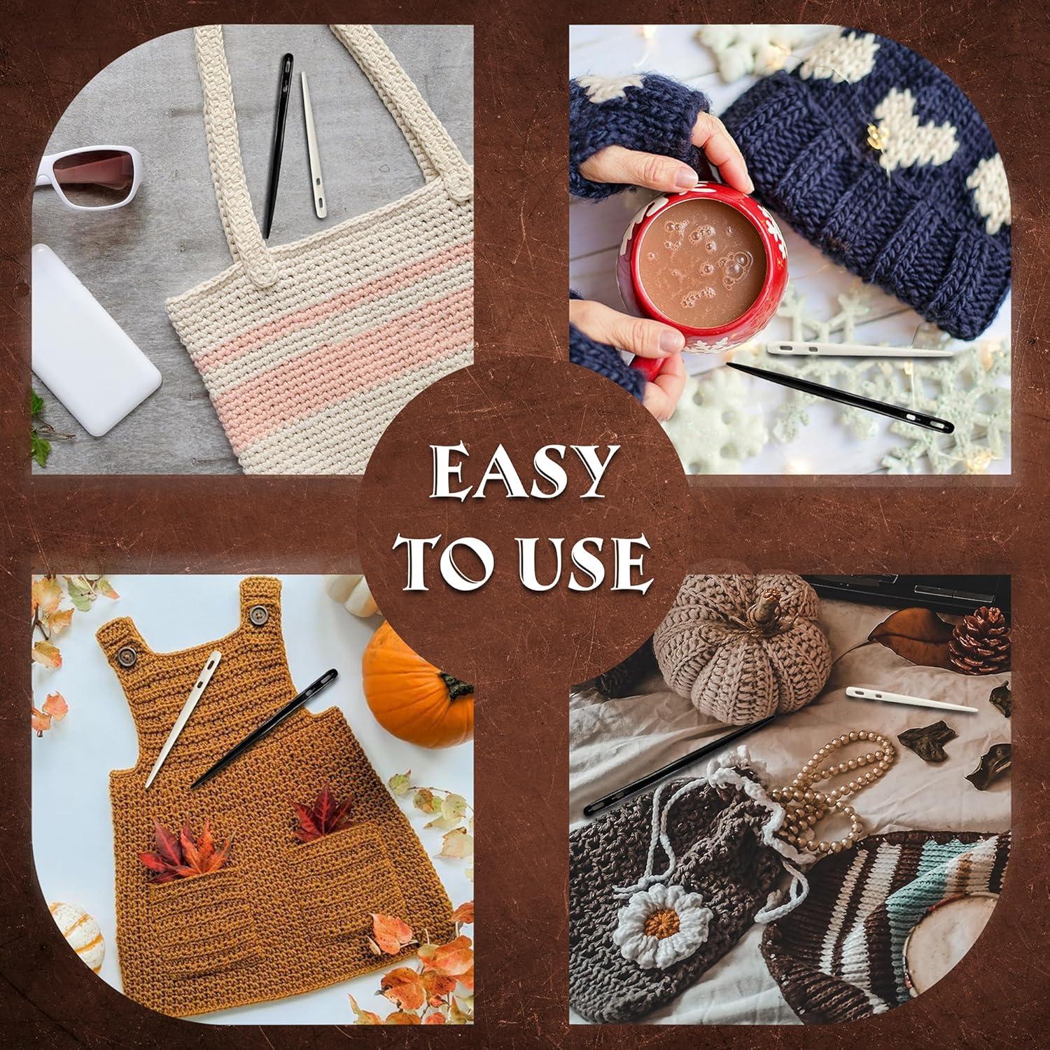 Conjunto de Agujas de Nalbinding Savina - Hueso y Cuerno 15.7cm