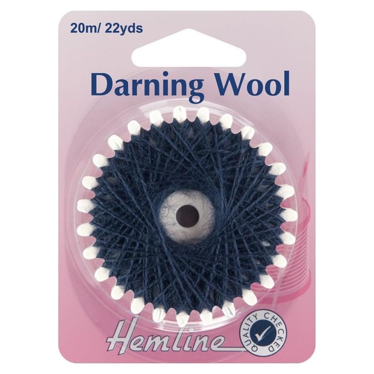 Hemline H1003.NY | Navy Strong Washable Darning Wool | 20m