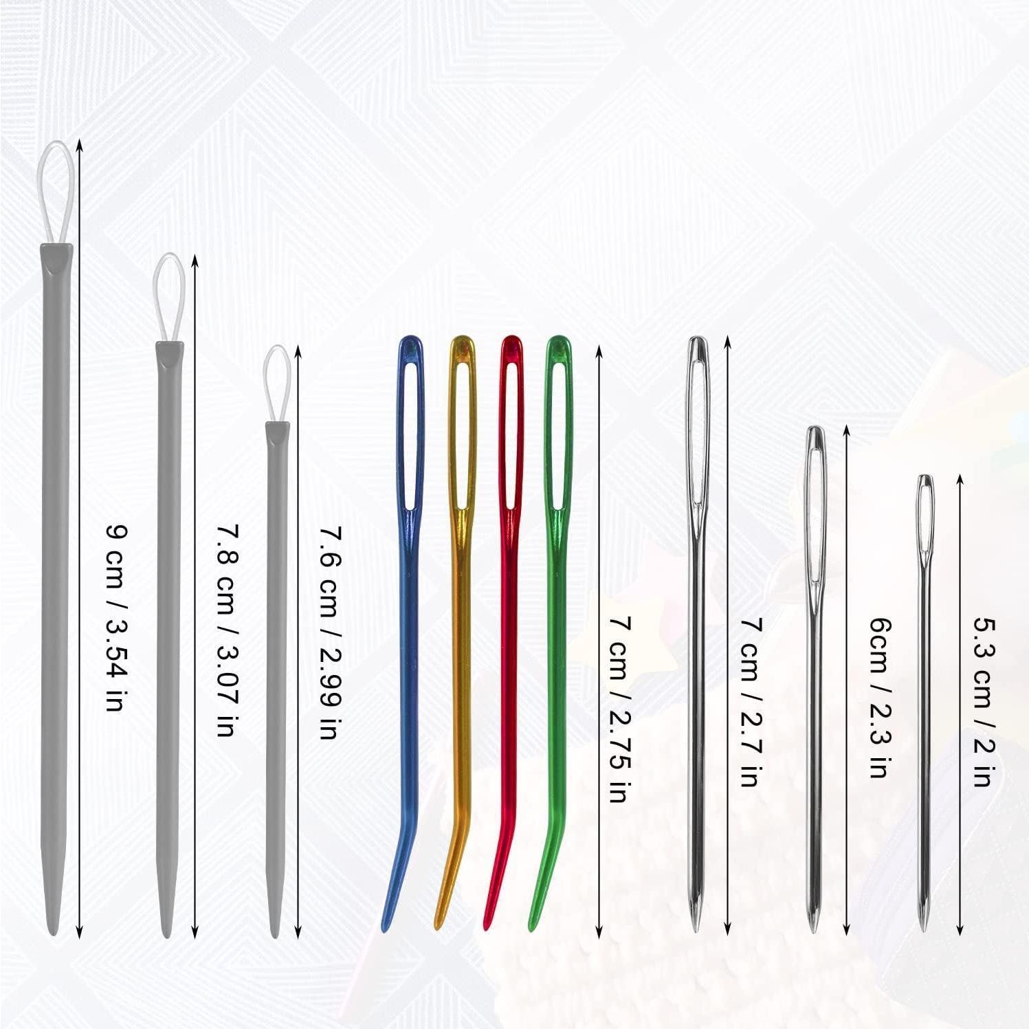 20 Agujas de Darnado SAVITA de Acero Inoxidable con Botellas