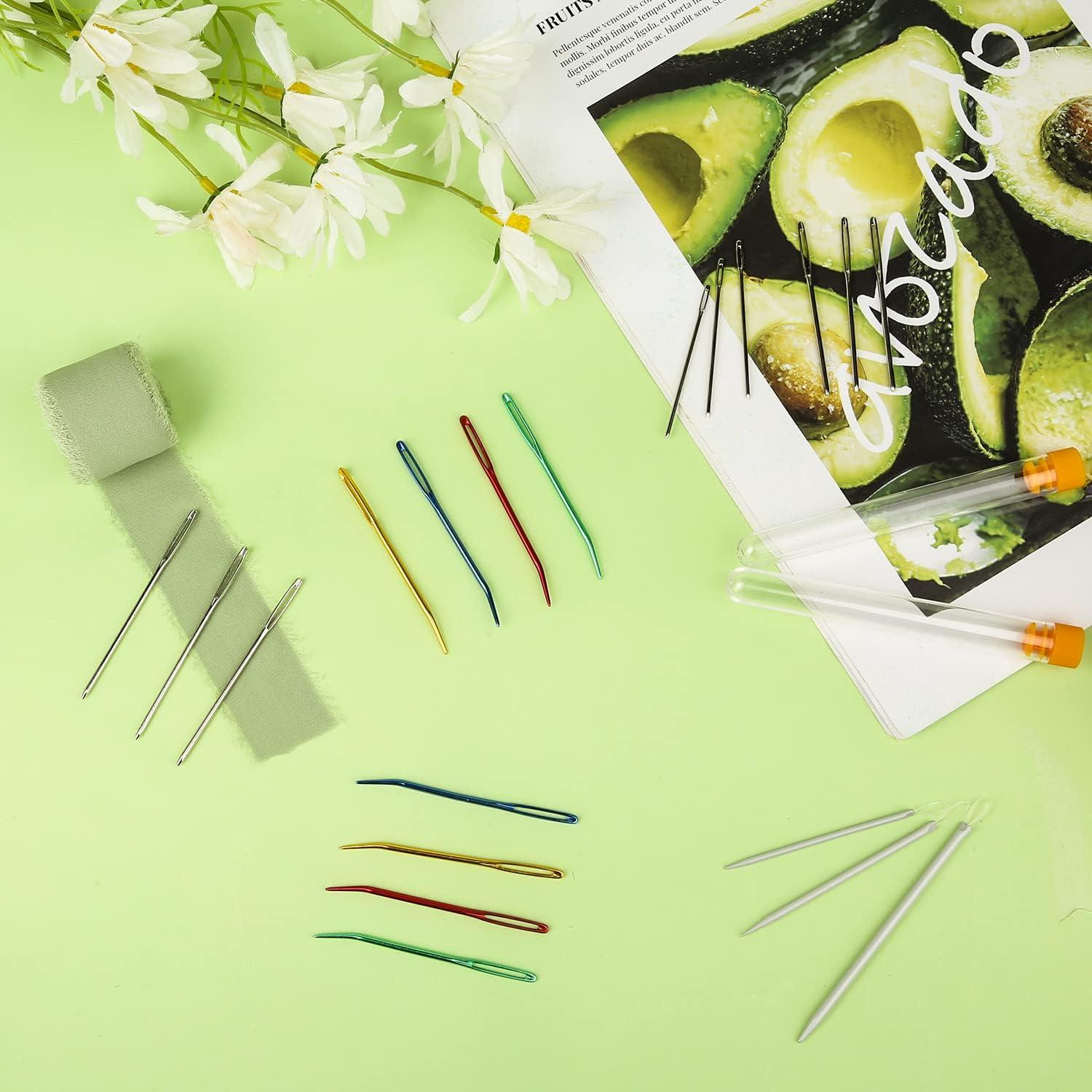 20 Agujas de Darnado SAVITA de Acero Inoxidable con Botellas