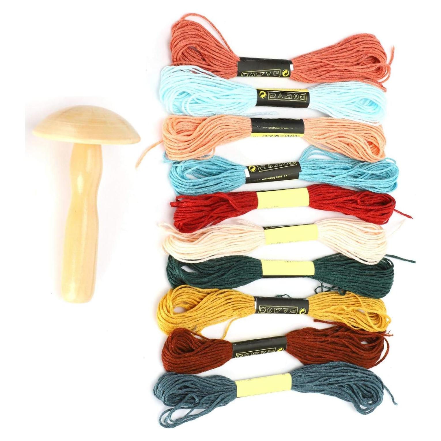 Hilo de Remendar Oumefar para Calcetines - Kit de Costura 10 Colores