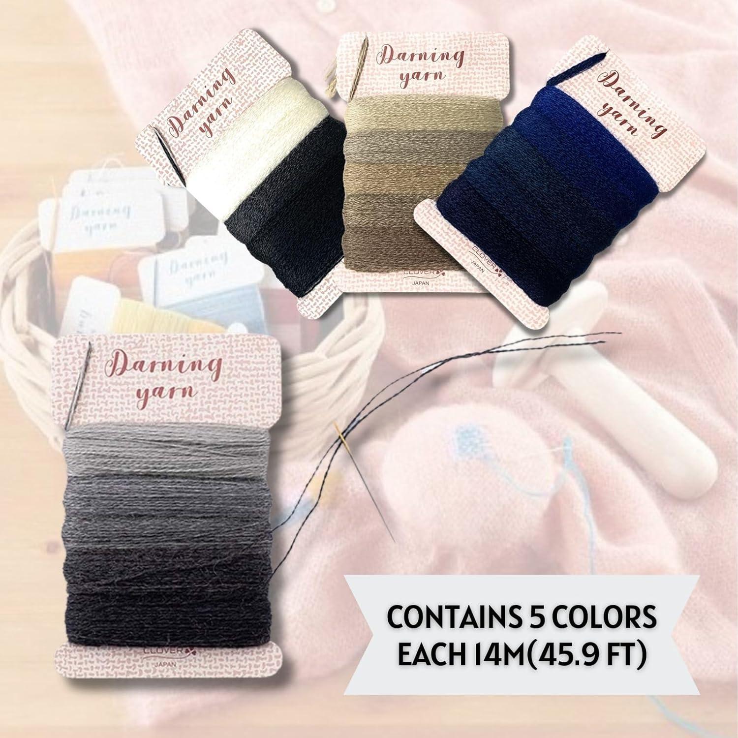 Conjunto de Hilo de Remiendo Clover 4 Colores Básicos 14m