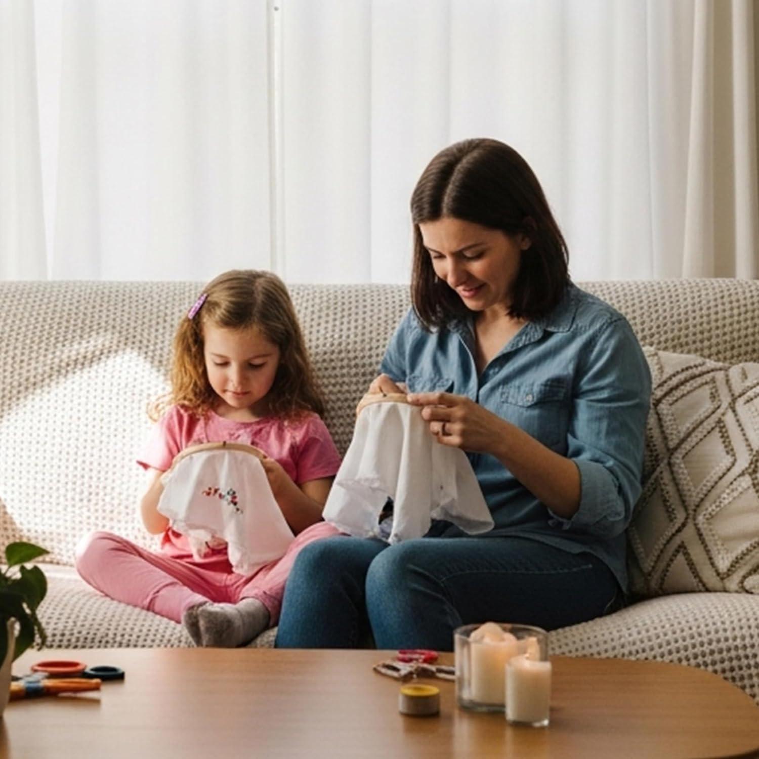 Aros de Bordado de Bambú Caydo 8 Pulgadas 3 Piezas con Tornillo