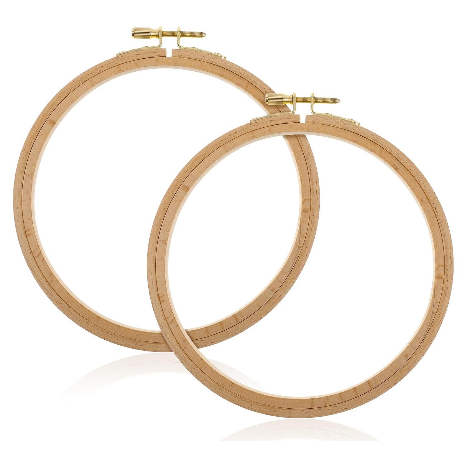 Paquete de 2 Aros de Bordado de Madera de 15 cm Haya