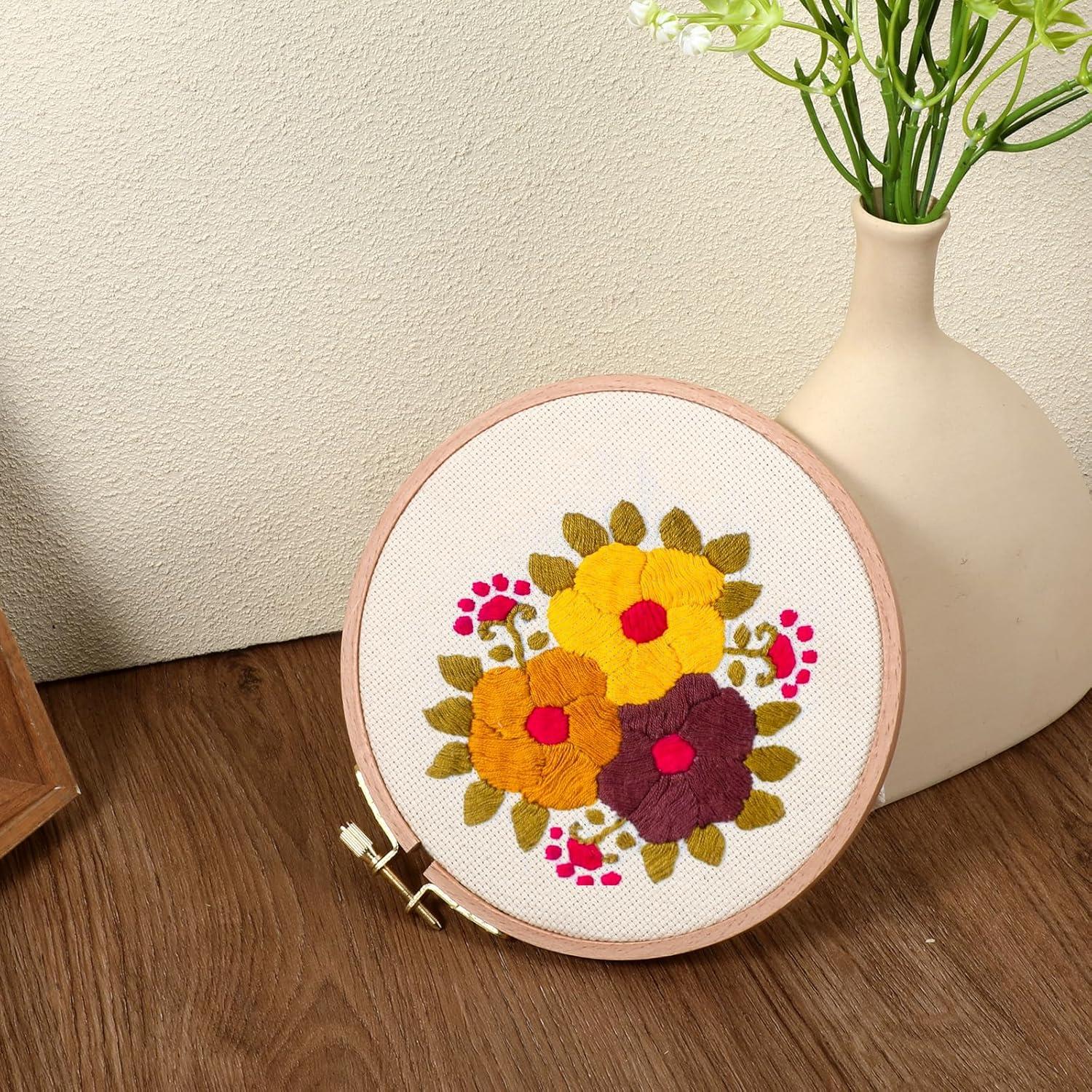 Paquete de 2 Aros de Bordado de Madera de 15 cm Haya