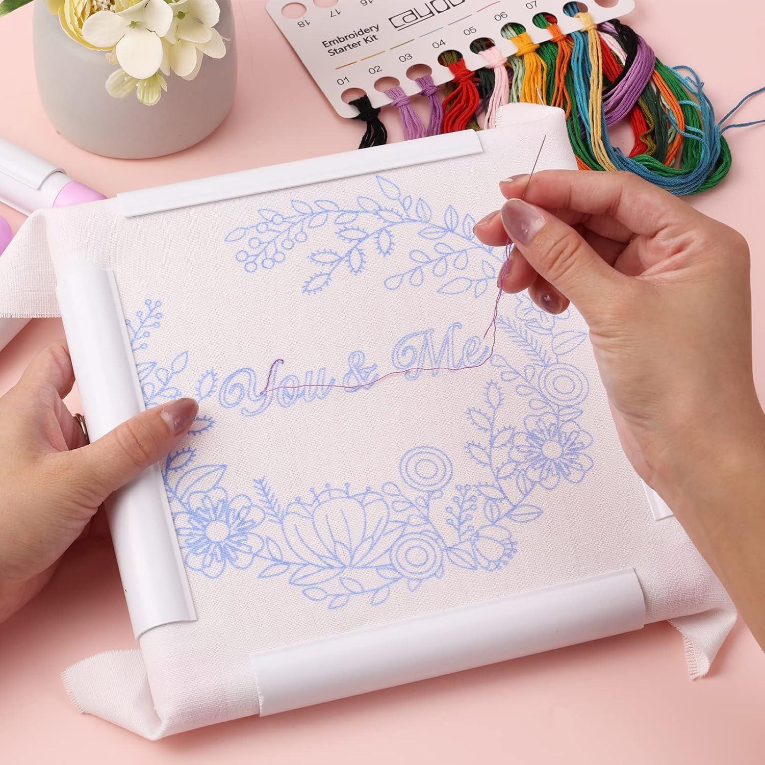 Aros de Bordado Cuadrados Pllieay - 3 Tamaños 15.2/20.3/27.9 cm