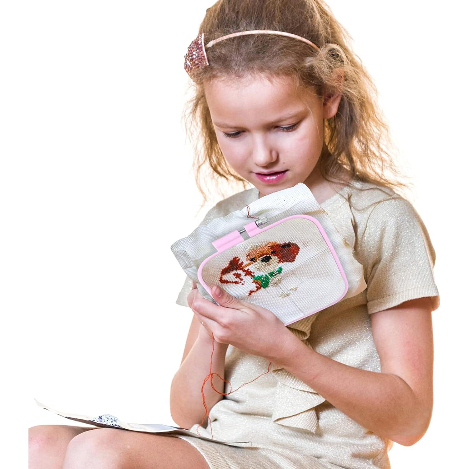 Juego de Aros de Bordado ZOCONE 4 Pcs Plástico ABS 7.6-22 cm