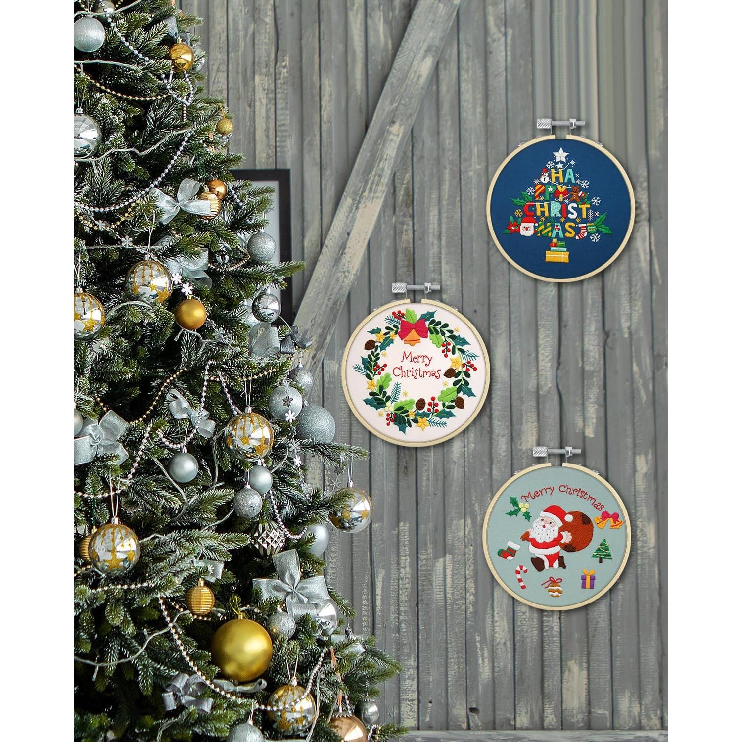 Aros de Bordado TINDTOP 16 Piezas 15 cm de Bambú