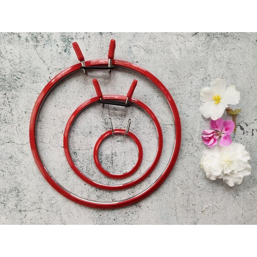 Aros de Bordado de Tensión de Metal NURGE - 3 Tamaños