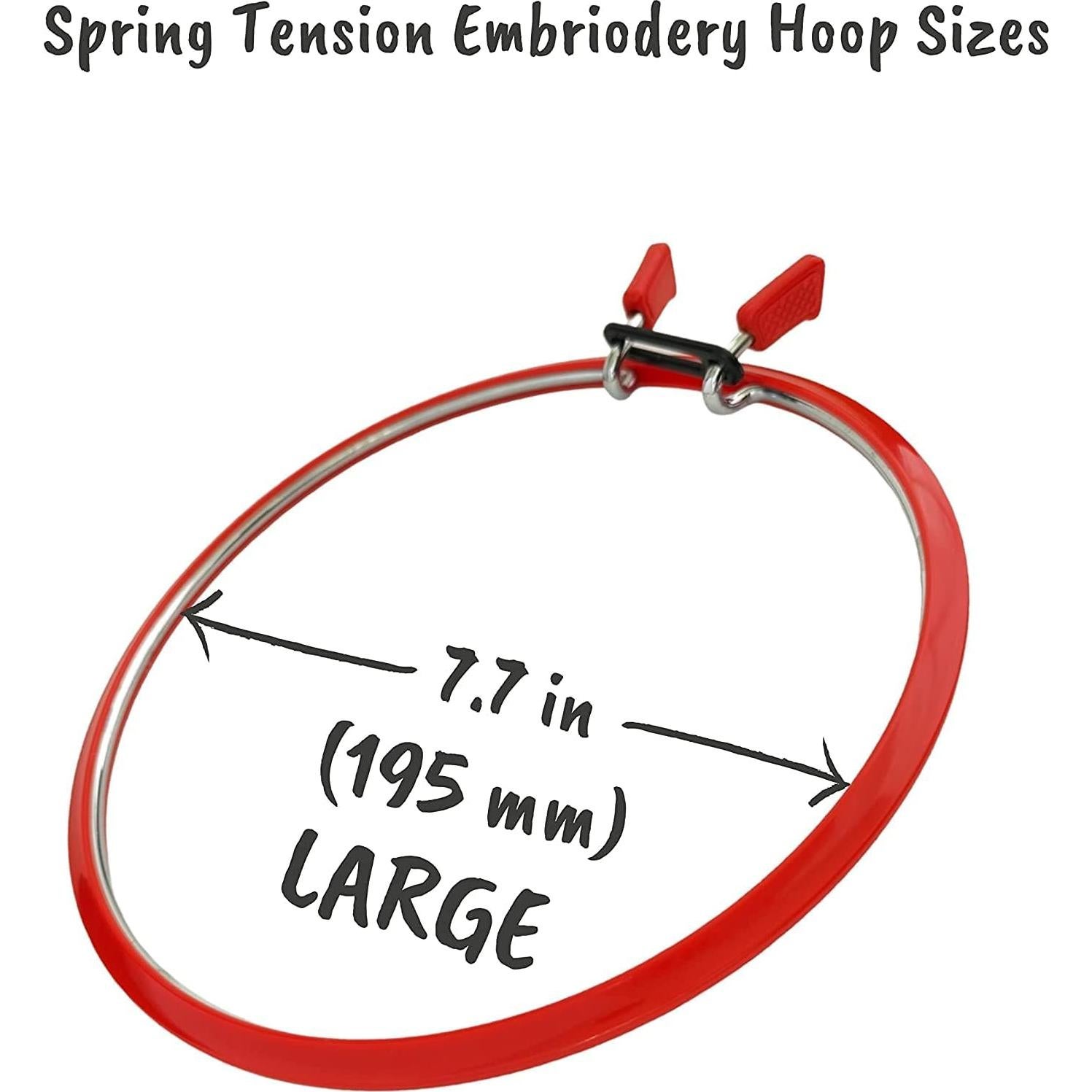 Aros de Bordado de Tensión de Metal NURGE - 3 Tamaños