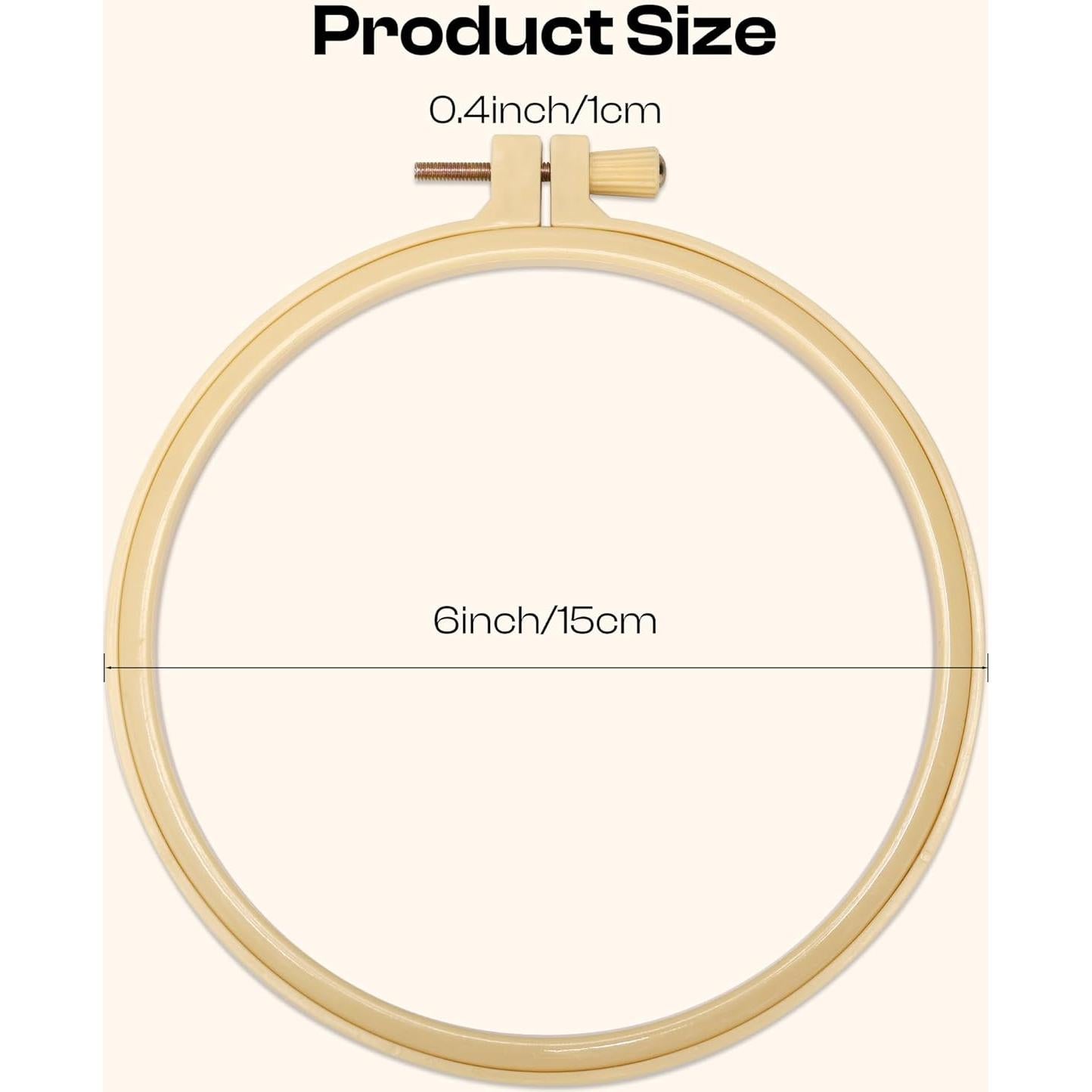 Aros de Bordado Caydo 12 Piezas 15 cm para Manualidades