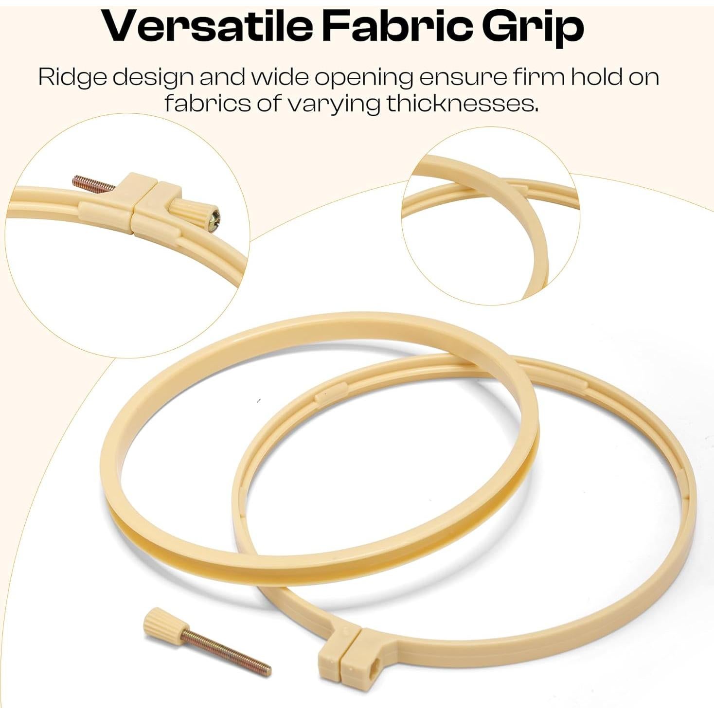 Aros de Bordado Caydo 12 Piezas 15 cm para Manualidades