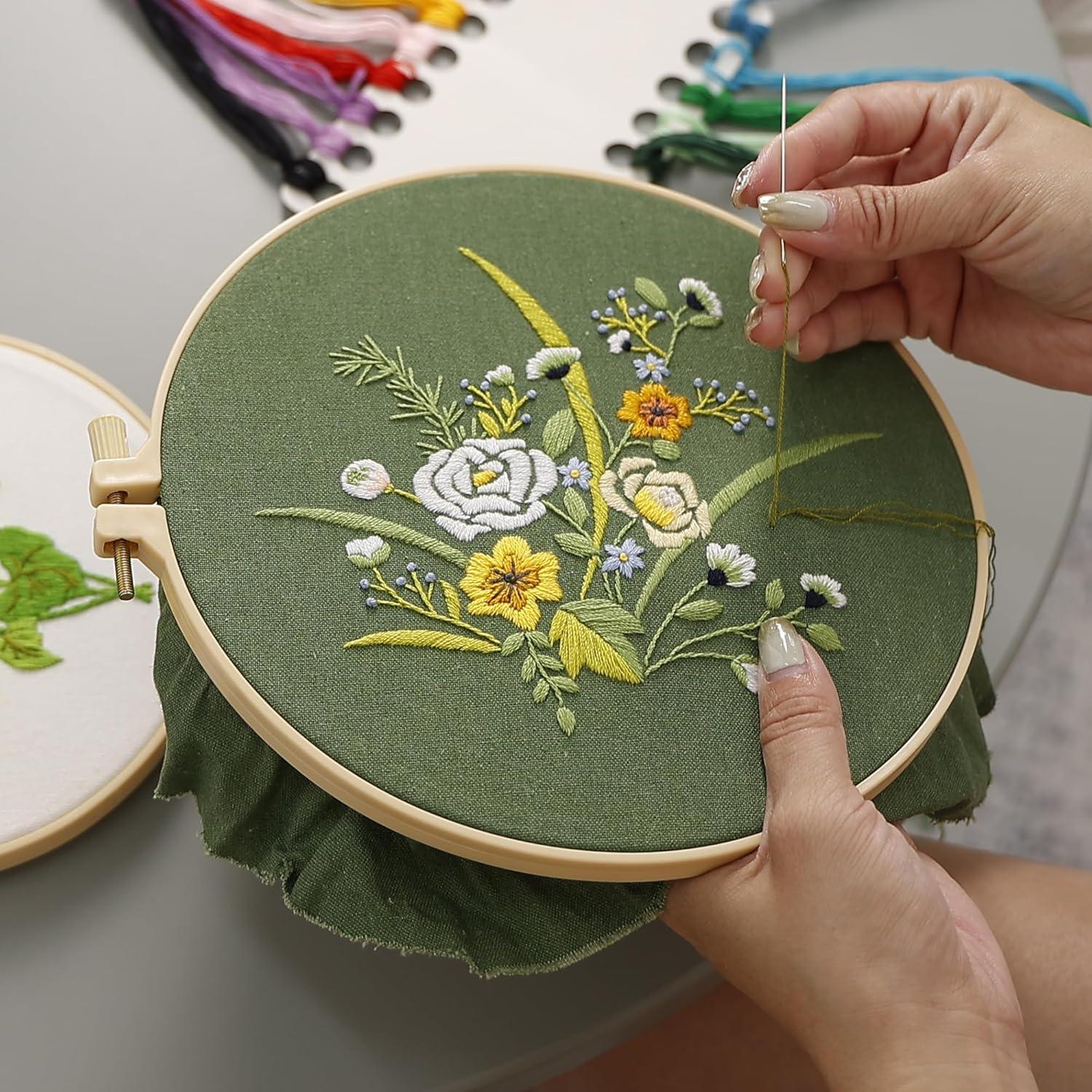 Aros de Bordado Caydo 12 Piezas 15 cm para Manualidades