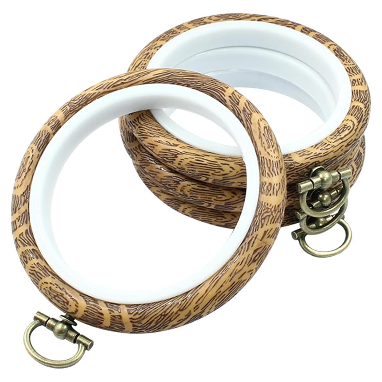 Aros de Bordado Hordion 4 Piezas 8 cm Redondos para Manualidades