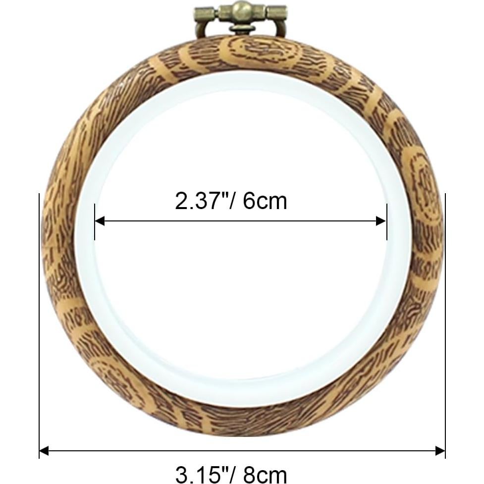 Aros de Bordado Hordion 4 Piezas 8 cm Redondos para Manualidades