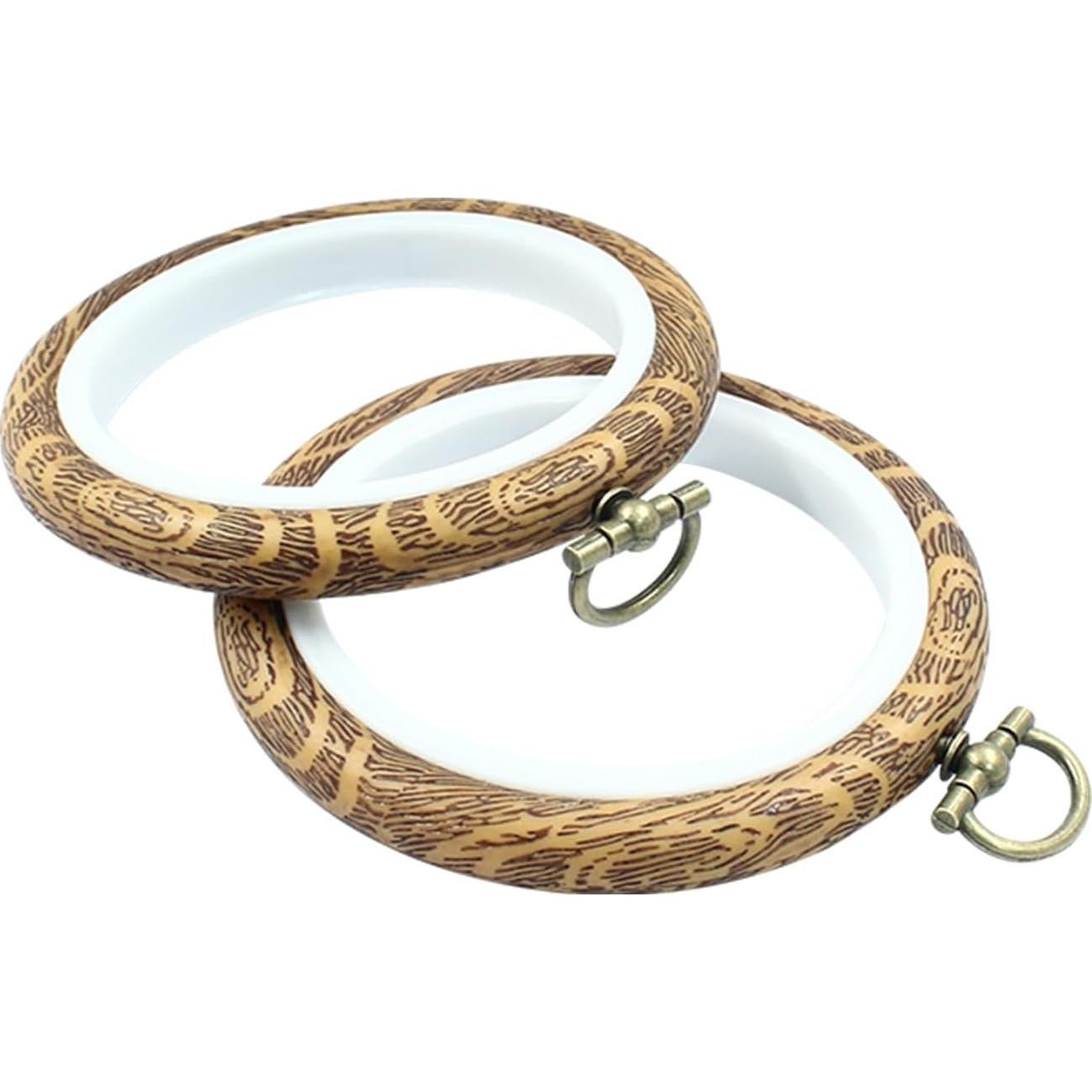 Aros de Bordado Hordion 4 Piezas 8 cm Redondos para Manualidades