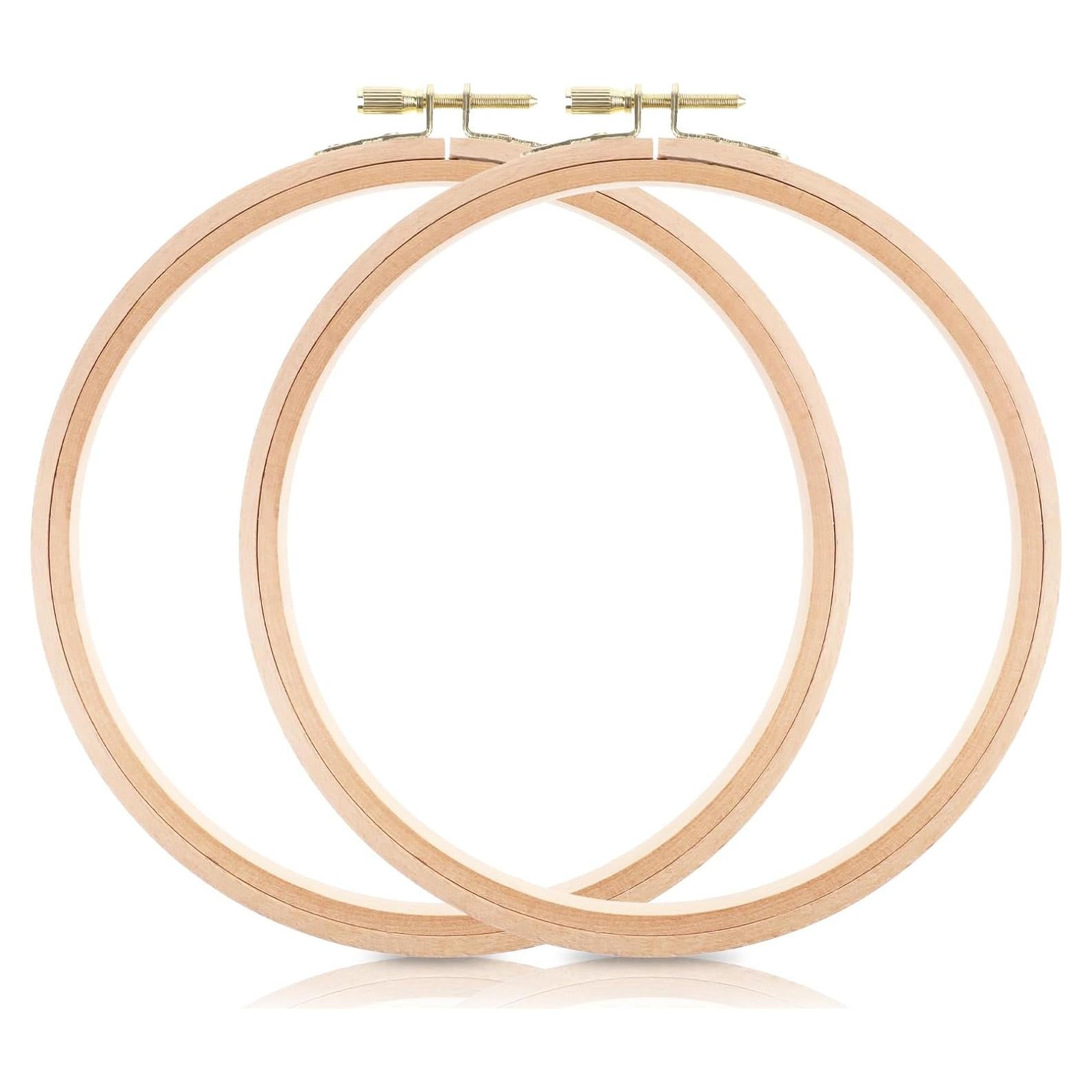 Aros de Bordado de Madera Zyghjort 7 Pulgadas 2 Piezas