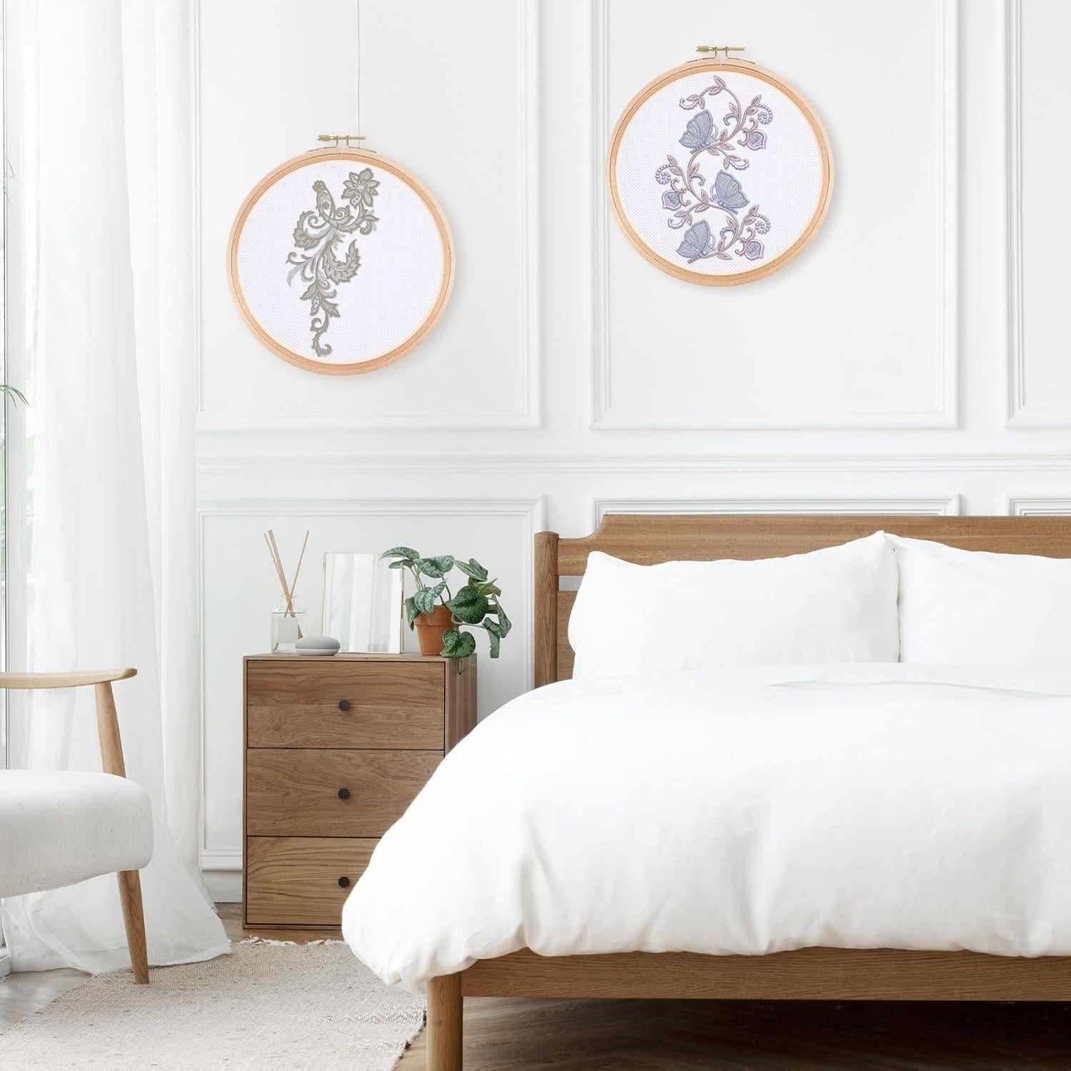 Aros de Bordado de Madera Zyghjort 7 Pulgadas 2 Piezas