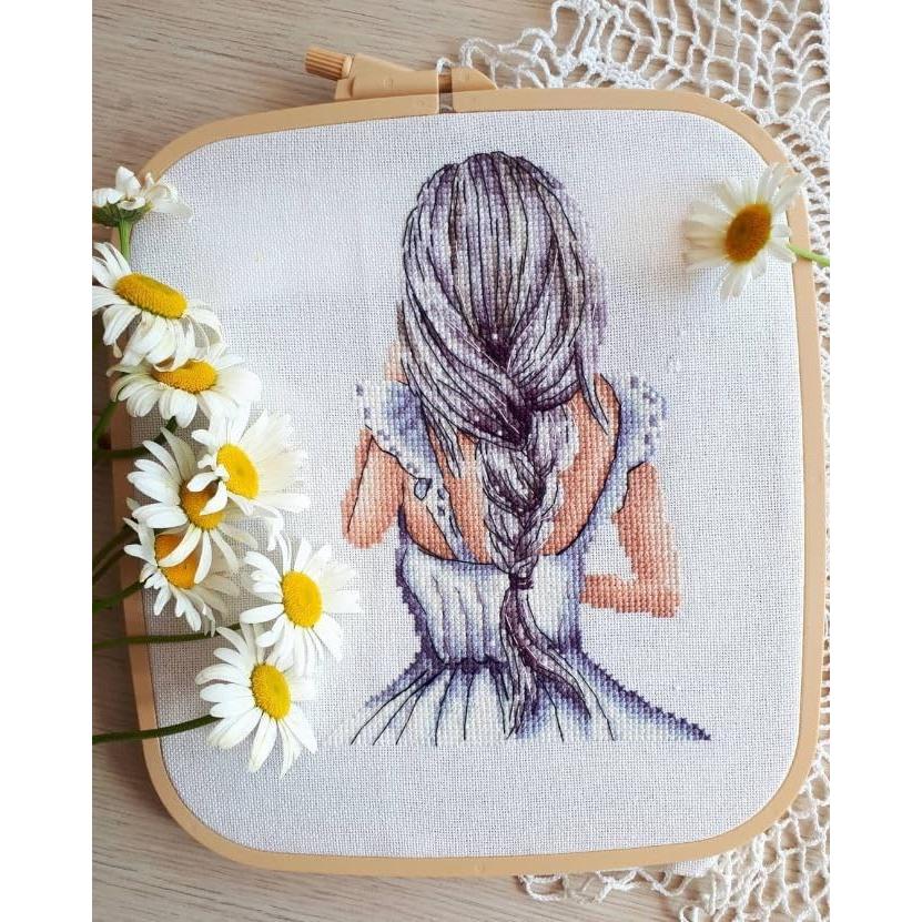 Aros de Bordado Rectangulares Beige Nurge - Juego de 4 Piezas