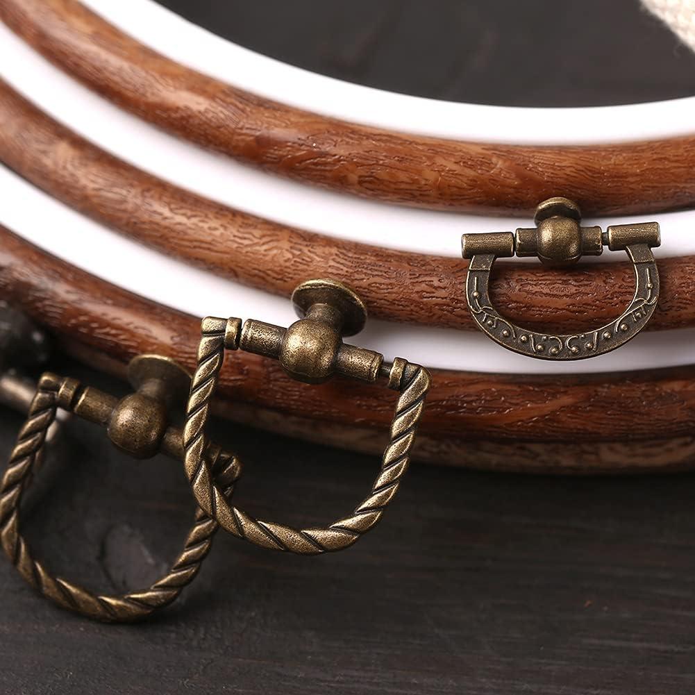 Kit Aro de Bordado Ovalado Jupean 19.1 cm y 23.6 cm con Agujas