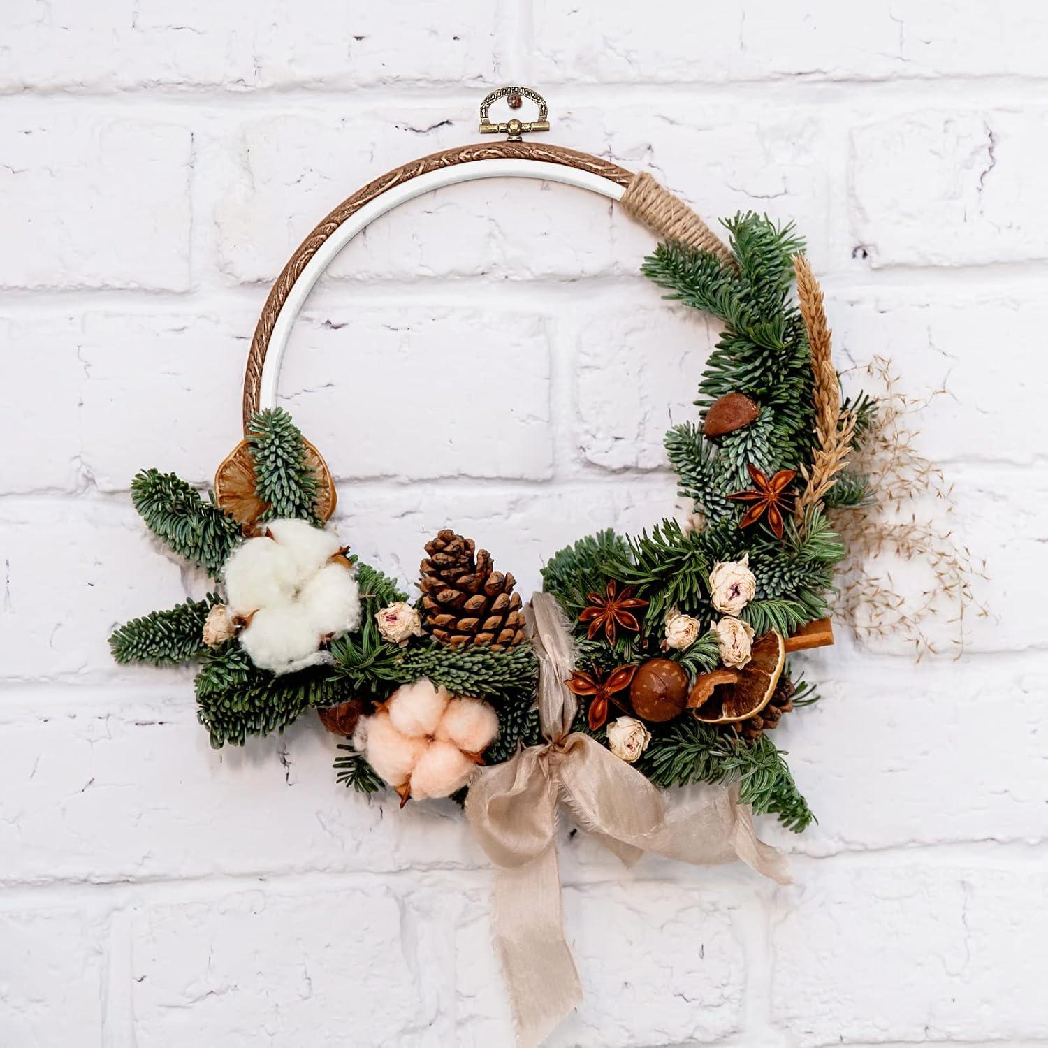 Aros de Bordado Pllieay 8.4" Imitación Madera - 3 Piezas