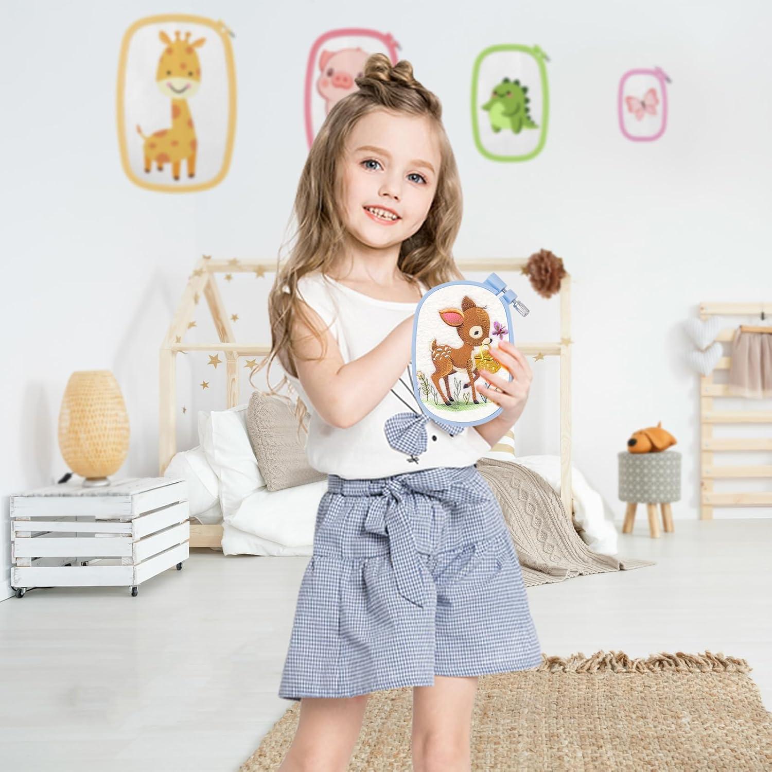 Juego de Aros de Bordado Rectangulares QLOUNI 5 Piezas 12.7-38.1 cm