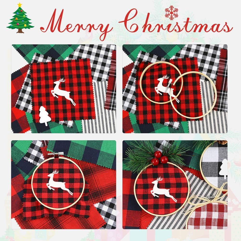 Caydo 24 Aros de Bordado 10 cm para Manualidades y Decoración