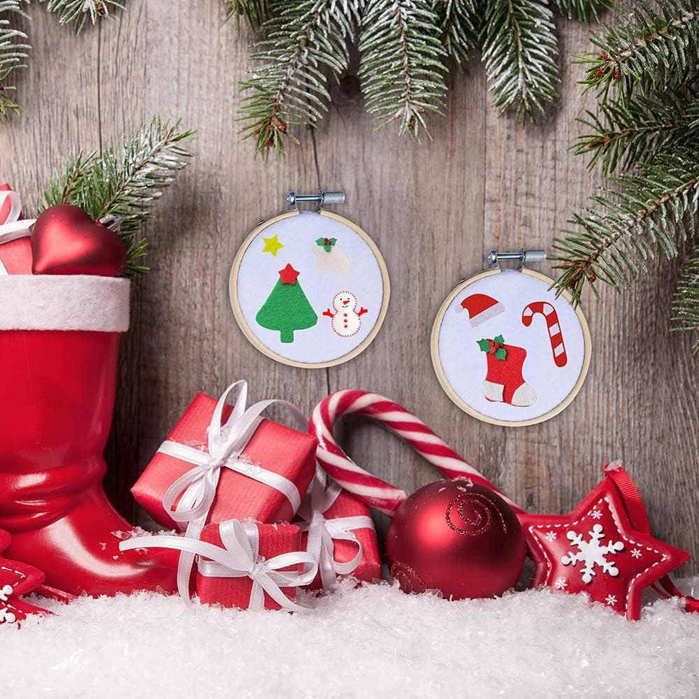 Caydo 24 Aros de Bordado 10 cm para Manualidades y Decoración