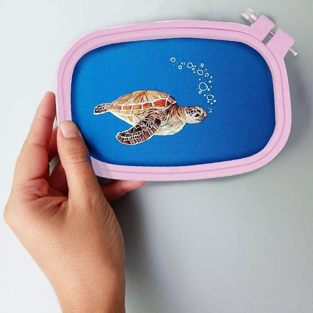 Aros de Bordado Plástico ABS LAMXD - 3 Tamaños y 16 Agujas