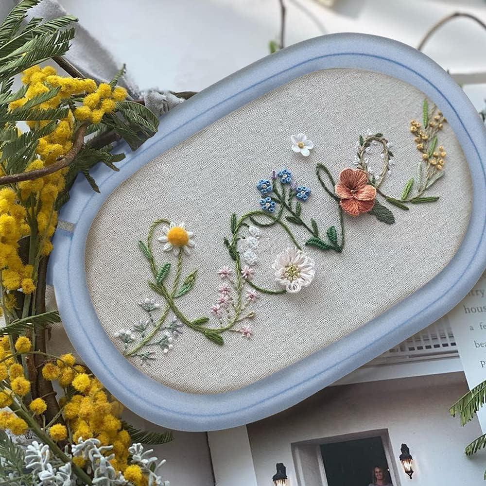 Aros de Bordado Plástico ABS LAMXD - 3 Tamaños y 16 Agujas