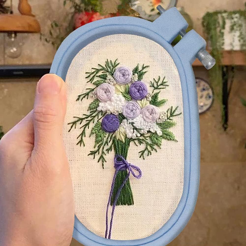 Aros de Bordado Plástico ABS LAMXD - 3 Tamaños y 16 Agujas