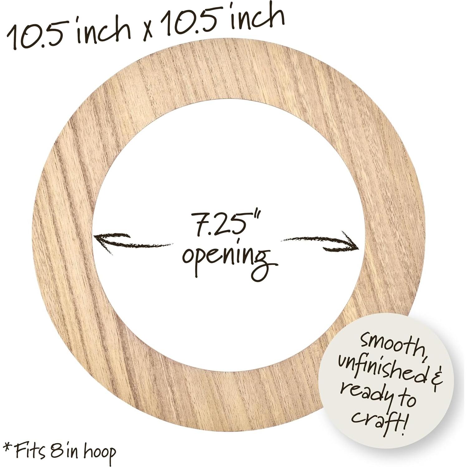 Marco de Madera Redondo Bucilla para Bordado 20.3 cm