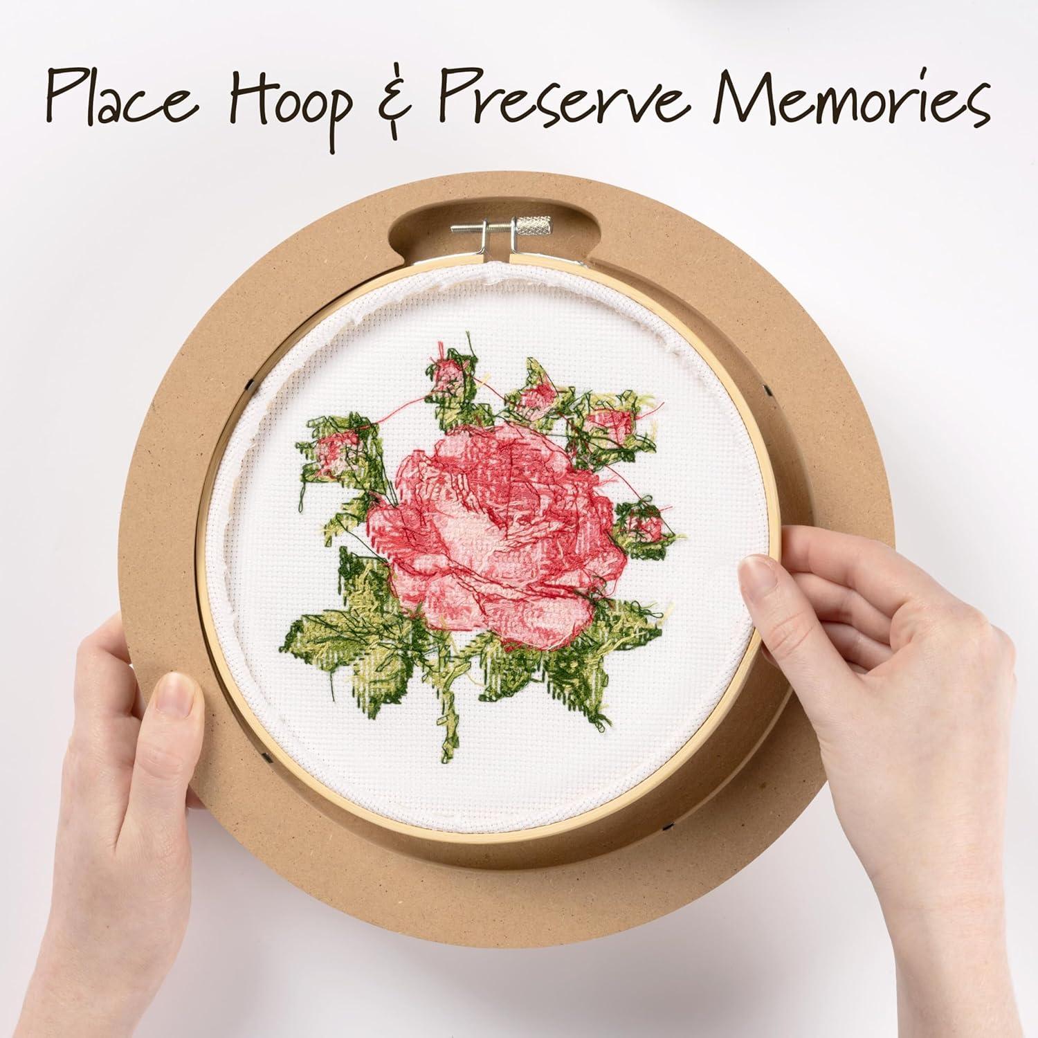 Marco de Madera Redondo Bucilla para Bordado 20.3 cm