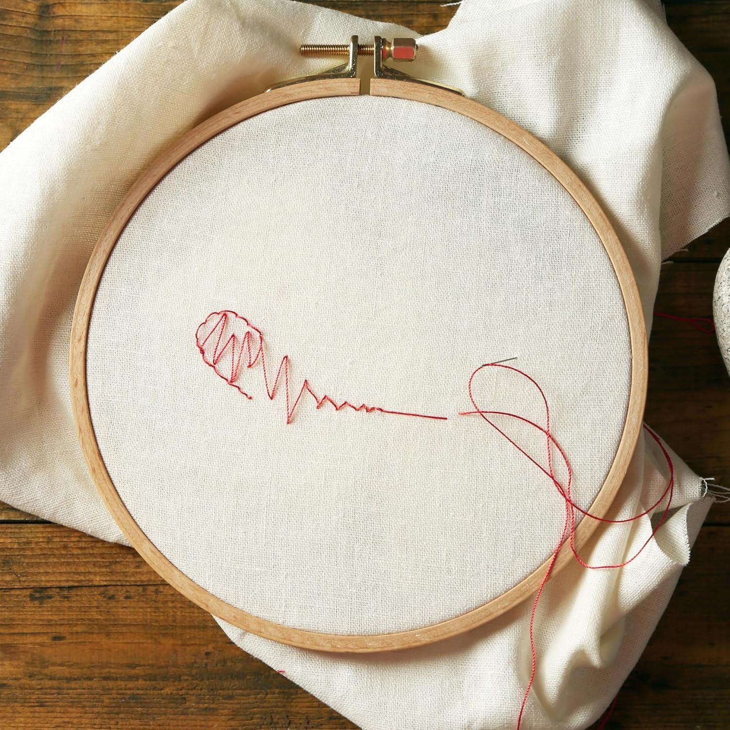 Aro de Bordado de Madera 10" Esenciales de Artes de Ocio