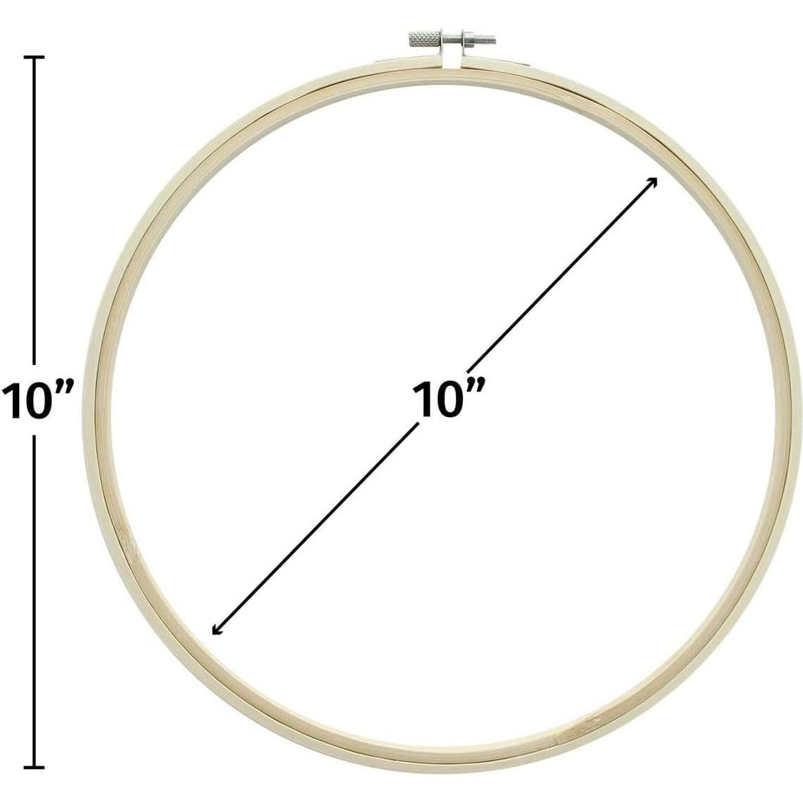 Aro de Bordado de Madera 10" Esenciales de Artes de Ocio