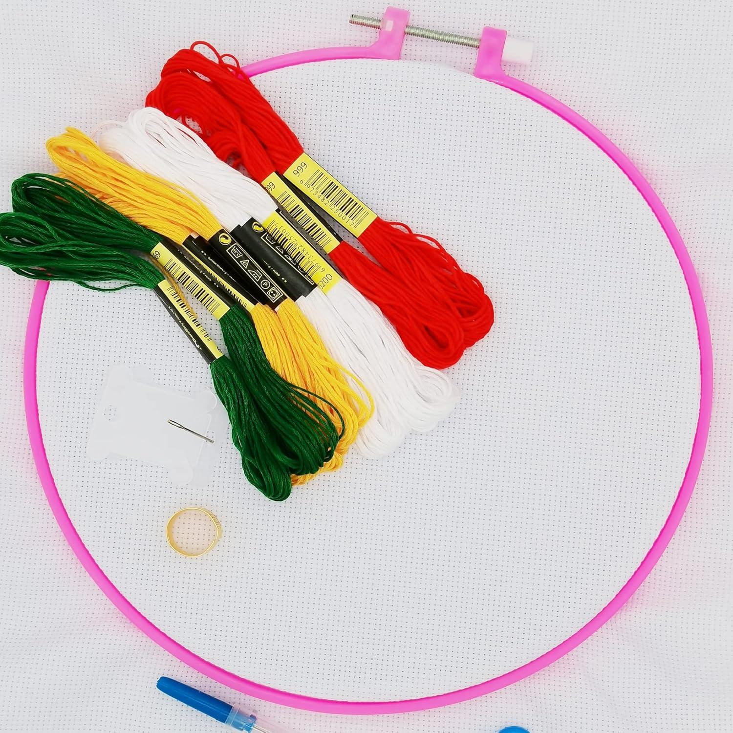 Juego de Aros de Bordado Cldamecy 6 Piezas Multicolor