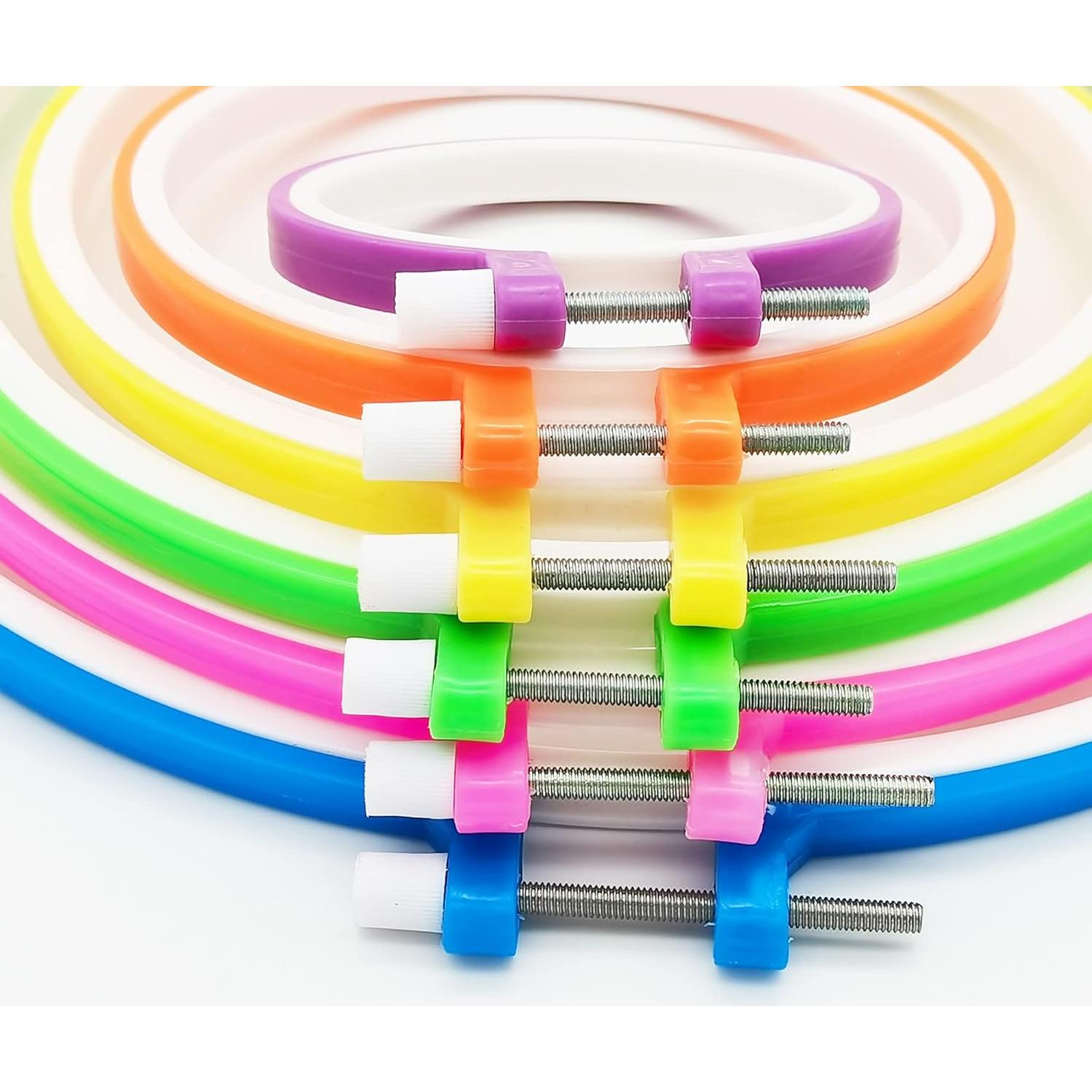 Juego de Aros de Bordado Cldamecy 6 Piezas Multicolor