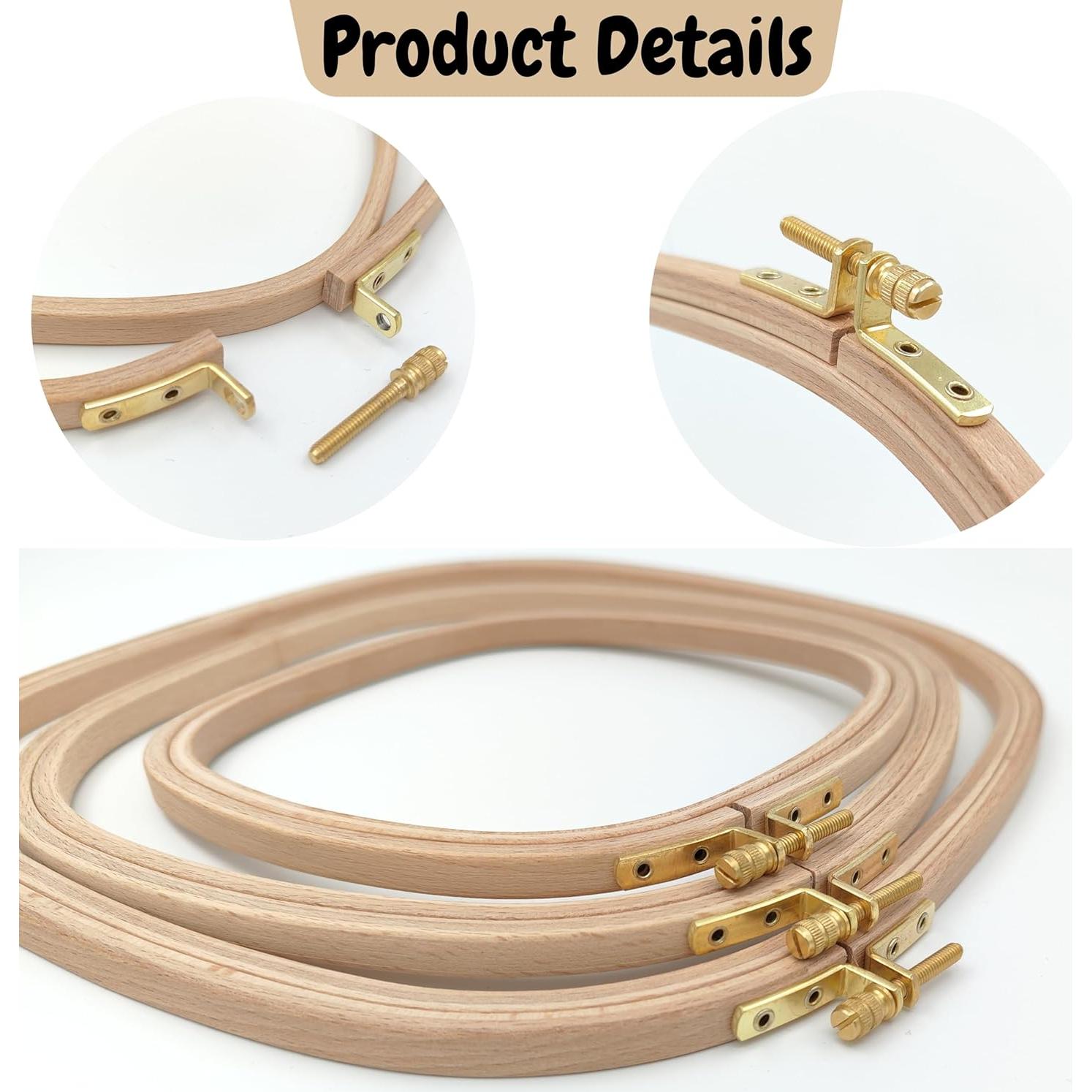 Aro de Bordado Cuadrado Maker Susan X-Large 31.5 cm Madera