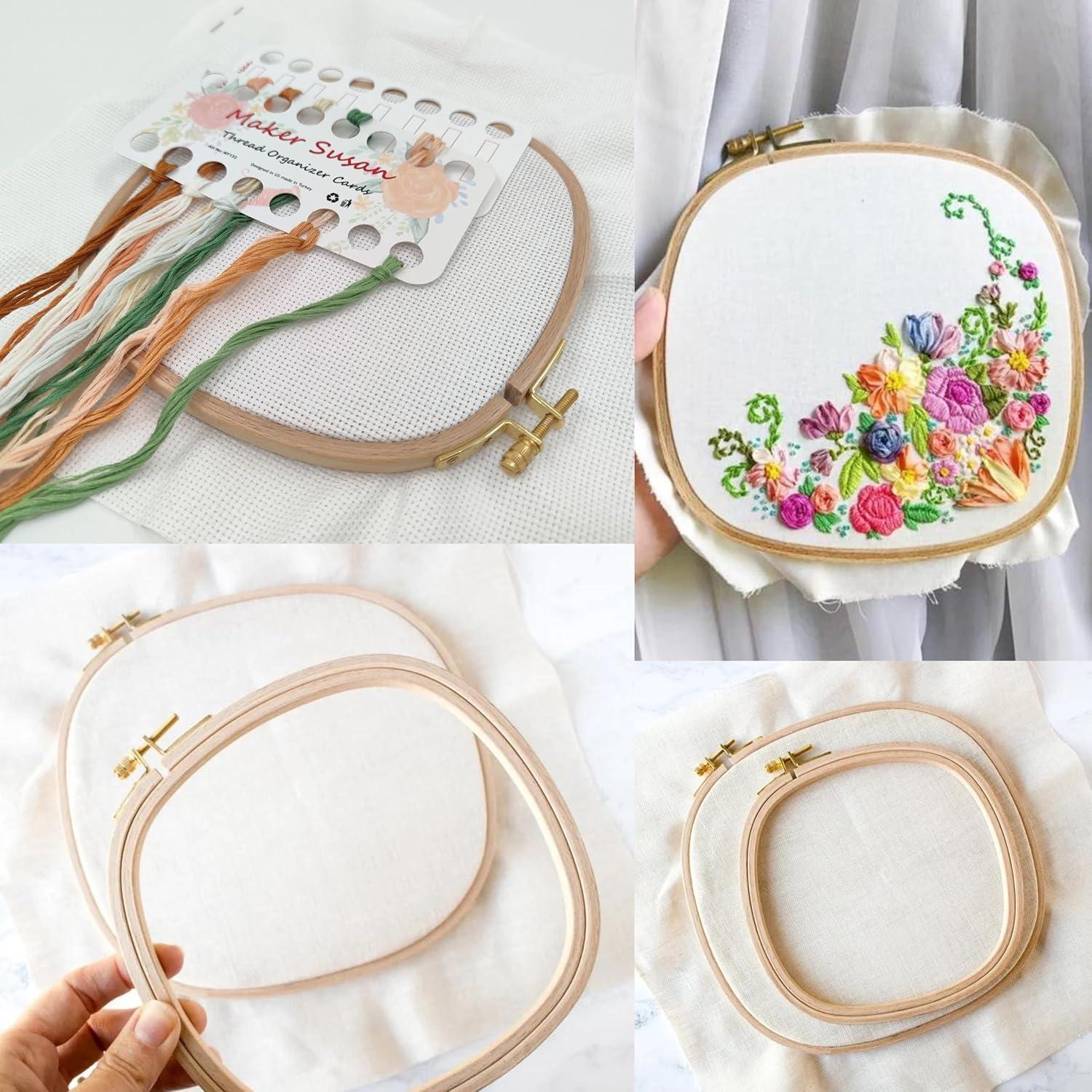 Aro de Bordado Cuadrado Maker Susan X-Large 31.5 cm Madera