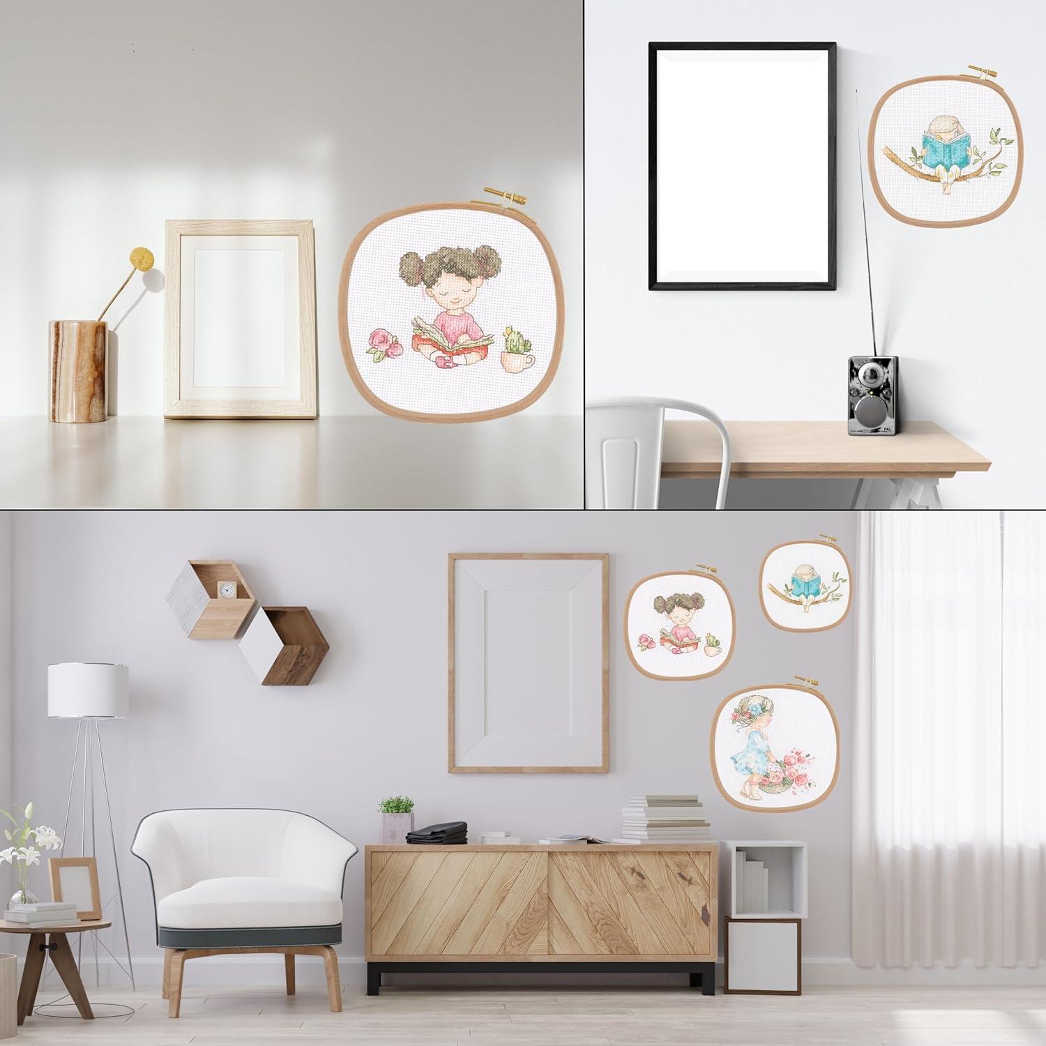 Aro de Bordado Cuadrado Maker Susan X-Large 31.5 cm Madera