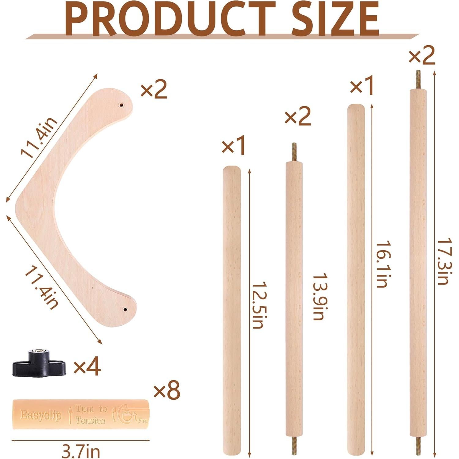 Soporte de Mesa de Bordado Ajustable codree - Madera 43.94x29cm