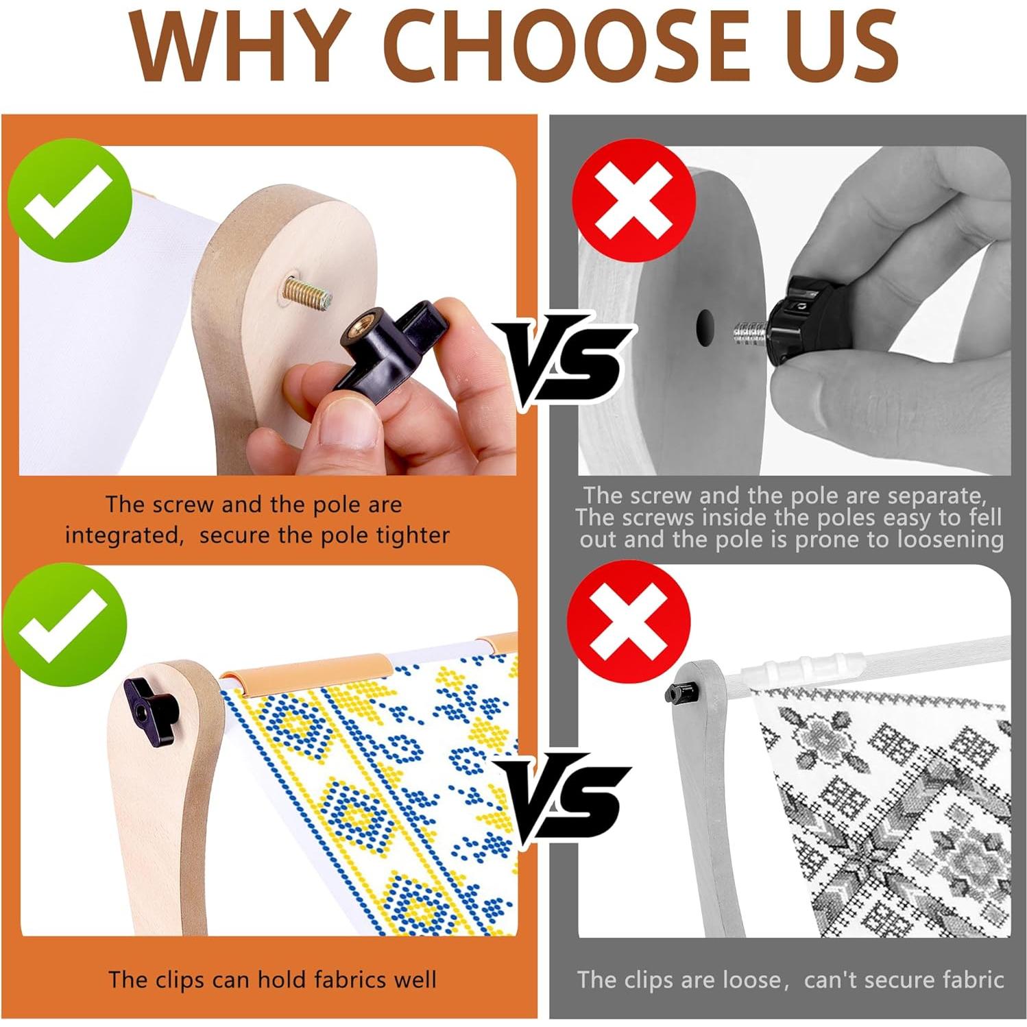 Soporte de Mesa de Bordado Ajustable codree - Madera 43.94x29cm